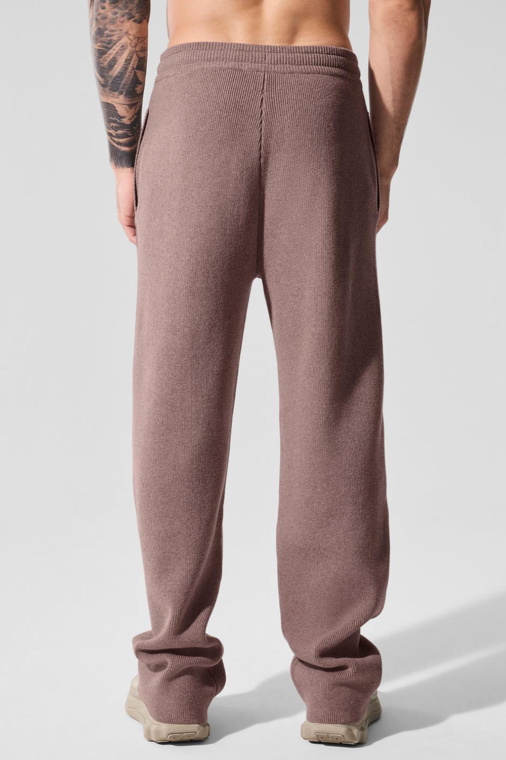 Alo Yoga Scholar Straight Leg Miesten Collegehousut Mushroom Heather | Suomi  8326-TBOFP