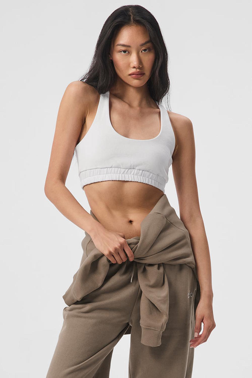 Alo Yoga Scoop Neck Naisten Puserot Valkoinen | Suomi  9341-PZHJG