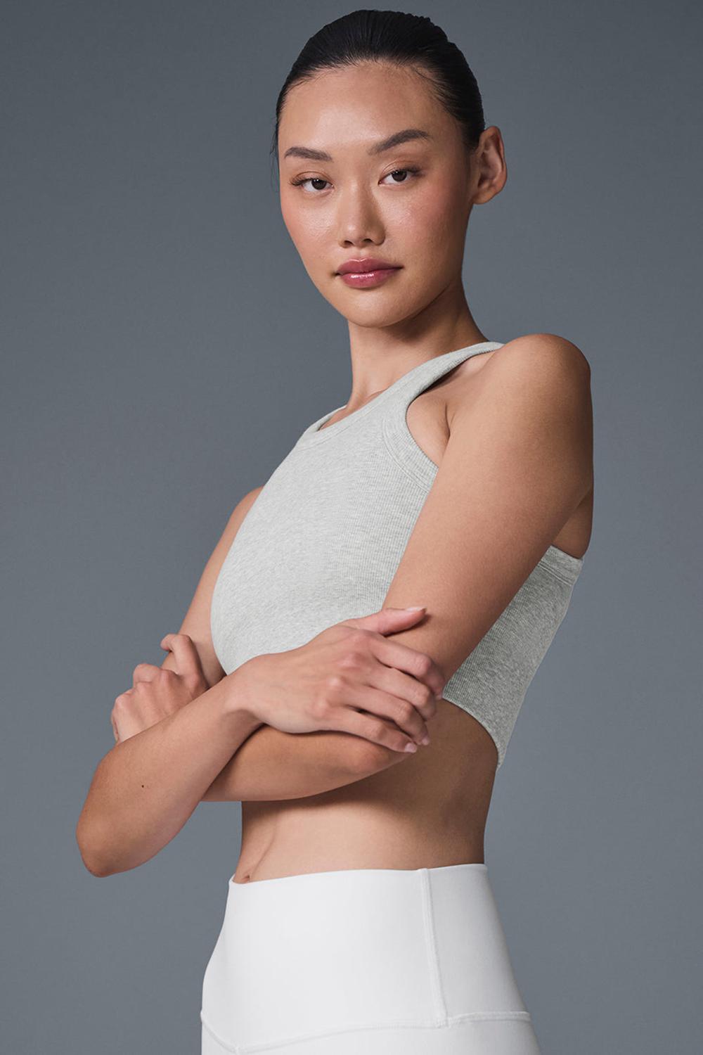Alo Yoga Seamless Delight High Neck Naisten Urheiluliivi Harmaat | Suomi  1295-PDTIB