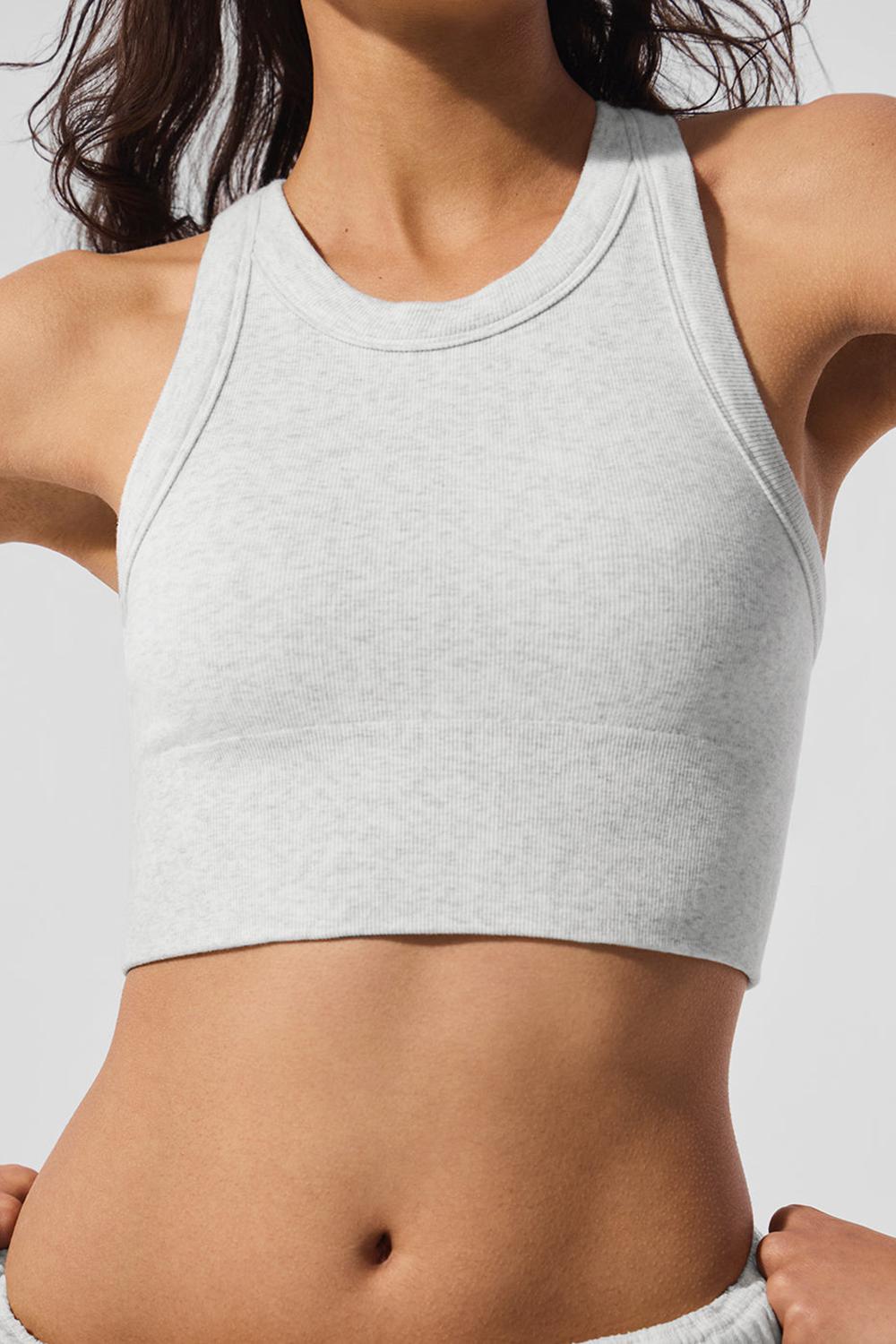 Alo Yoga Seamless Delight High Neck Naisten Urheiluliivi Valkoinen | Suomi  4130-UGLRK