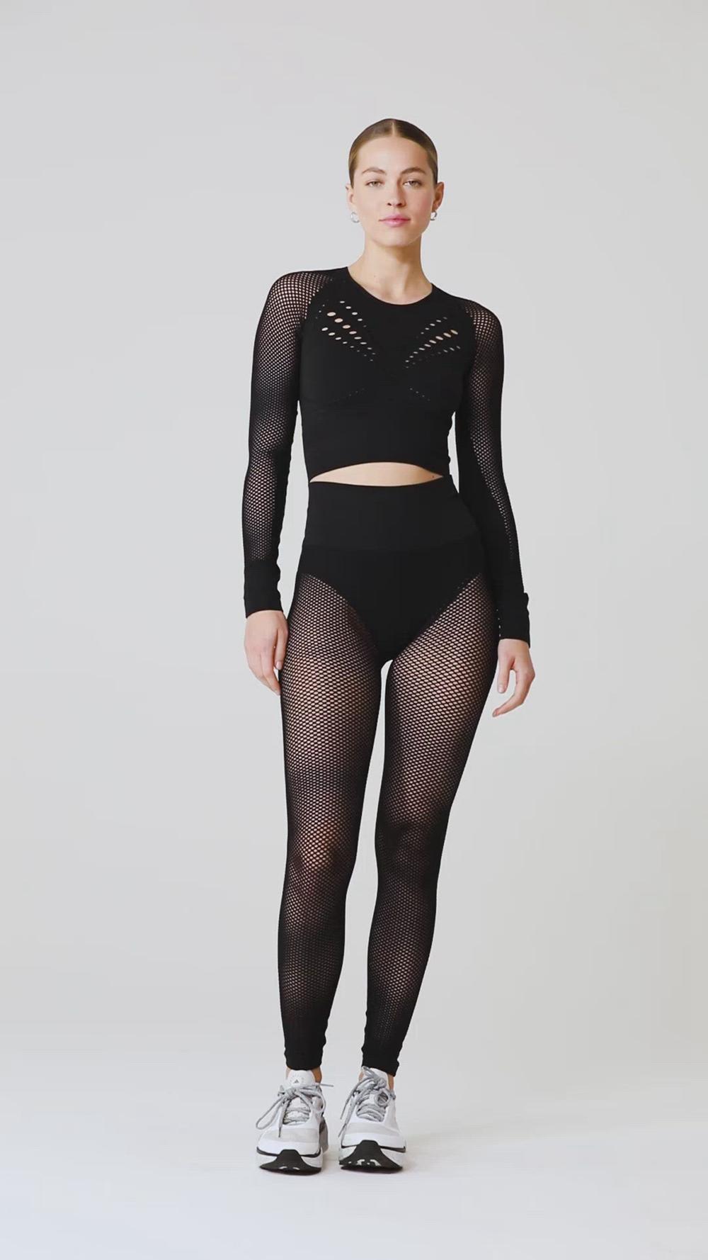 Alo Yoga Seamless High-Waist 7/8 Limitless Open Air Naisten Leggings Valkoinen | Suomi  6823-EZANT