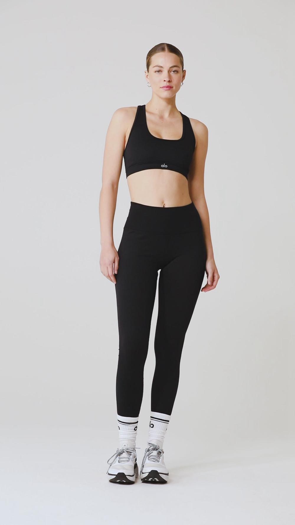 Alo Yoga Seamless High-Waist Ribbed Naisten Leggings Vihreä | Suomi  5380-TNOPU