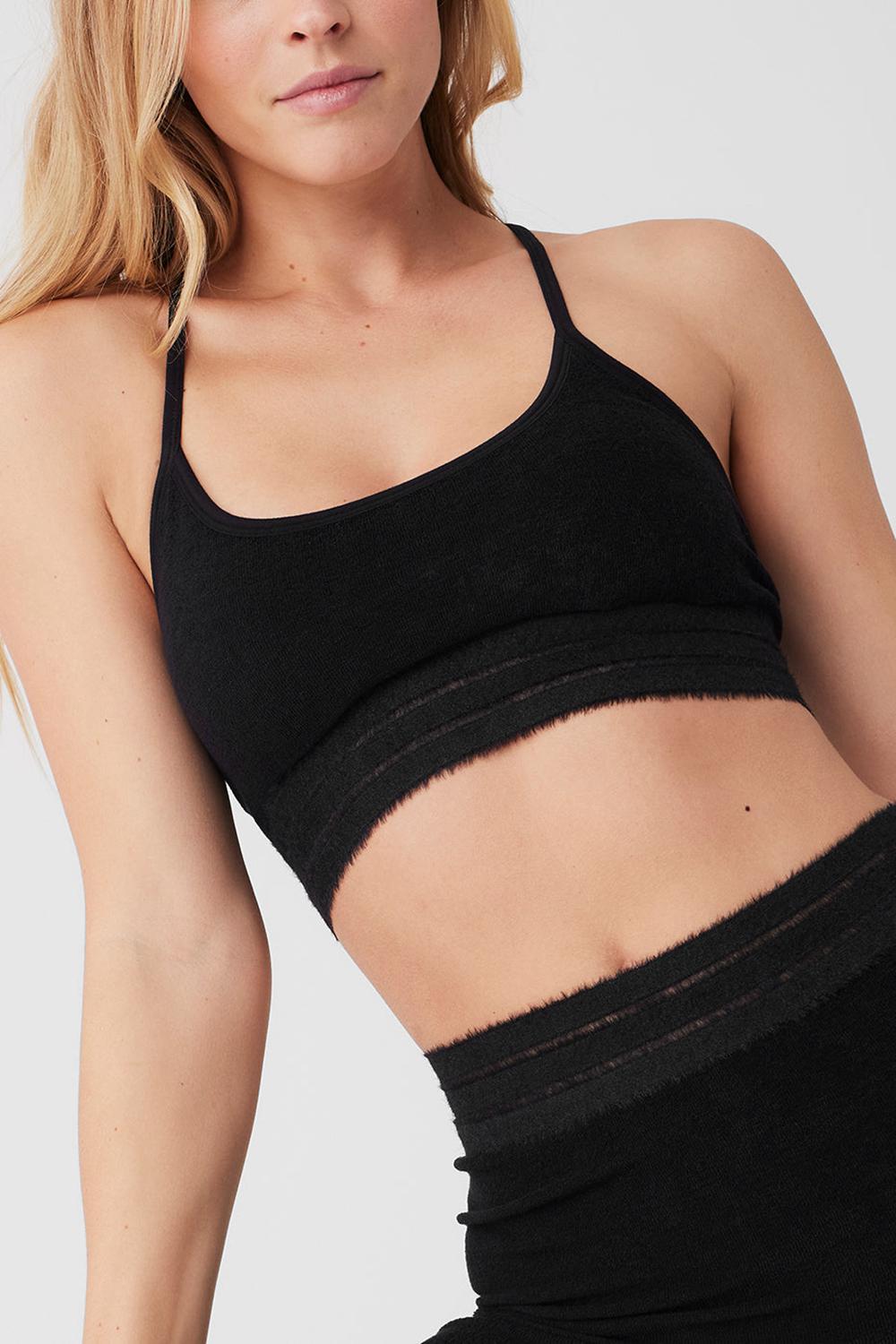 Alo Yoga Seamless Luxe Terry Cuddle Naisten Urheiluliivi Mustat | Suomi  7260-ZVNJP