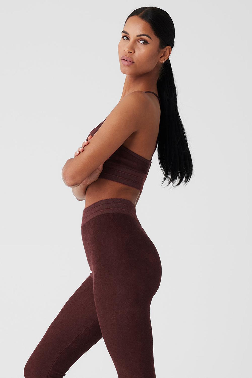 Alo Yoga Seamless Luxe Terry Cuddle Naisten Urheiluliivi Cherry Cola | Suomi  4961-BGTRH