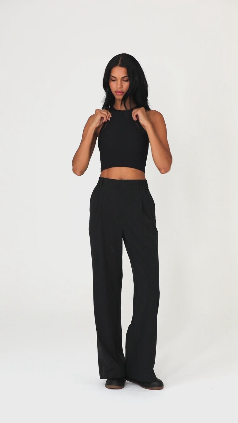 Alo Yoga Seamless Open Air Racerback Naisten Juoksupaidat Mustat | Suomi  7631-LQWNS