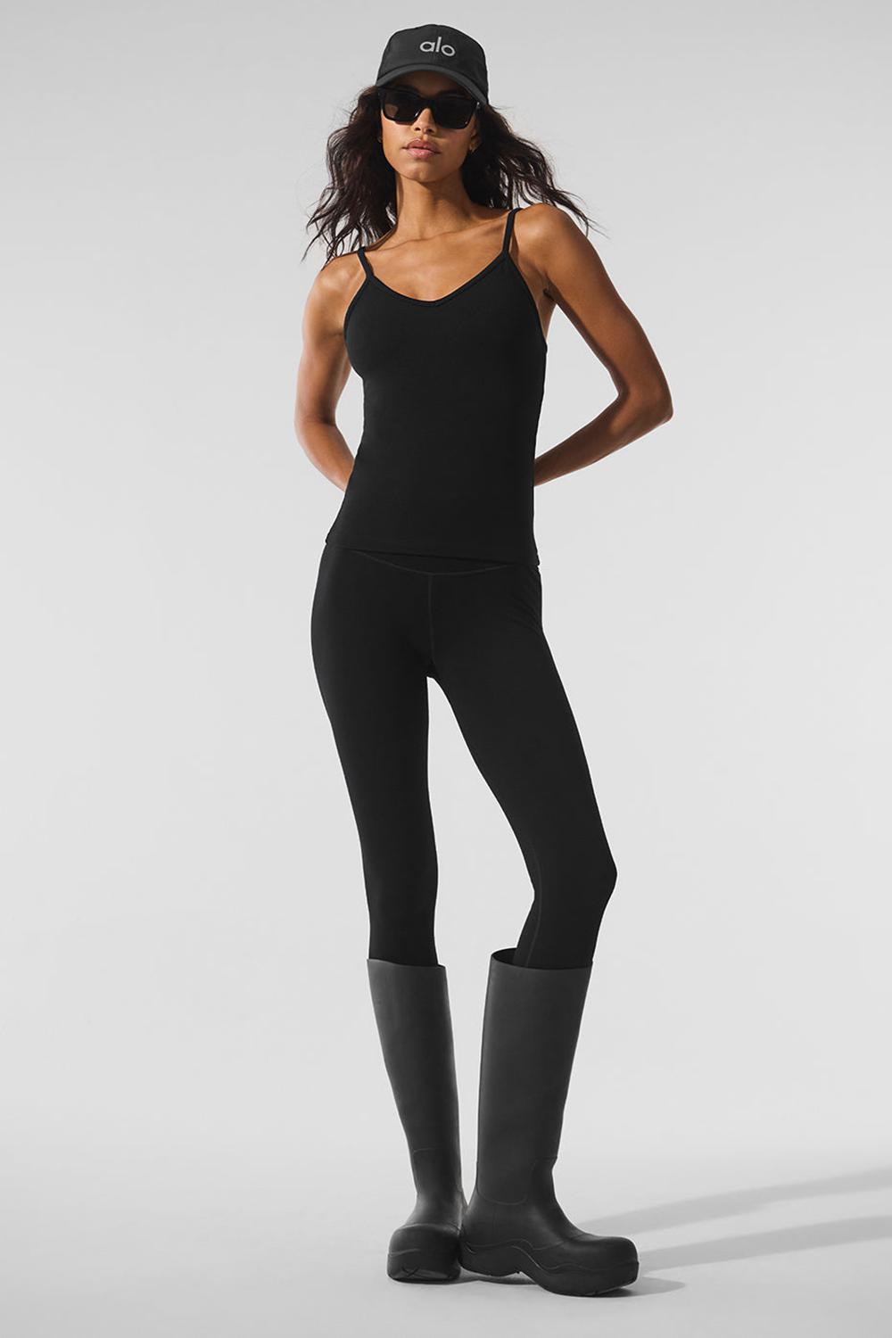 Alo Yoga Seamless Winter Warm Plush Naisten Juoksupaidat Mustat | Suomi  1249-URVAD