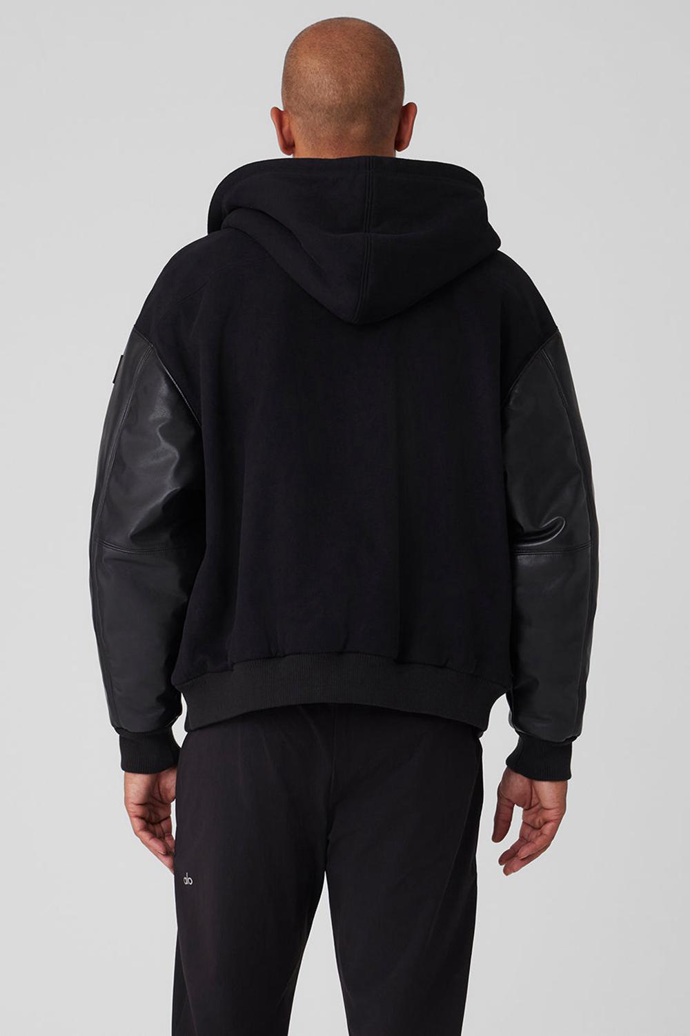 Alo Yoga Select Hooded Bomber Miesten Takit Mustat | Suomi  0798-DYJFC