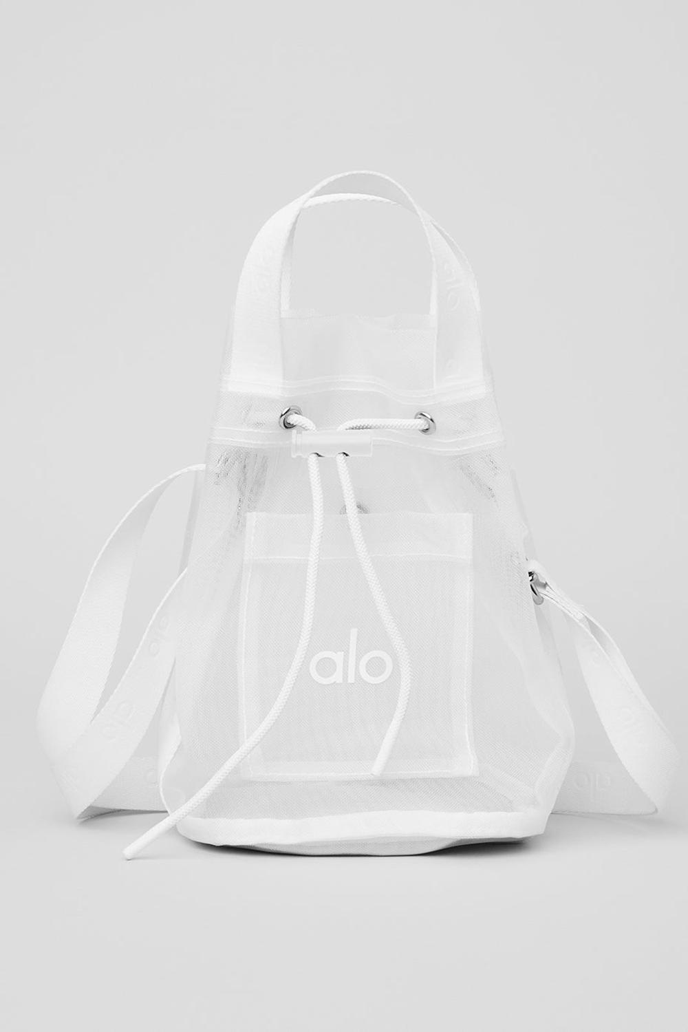 Alo Yoga Sheer Cross Body Naisten Bucket Laukut Valkoinen | Suomi  6983-ATPVN