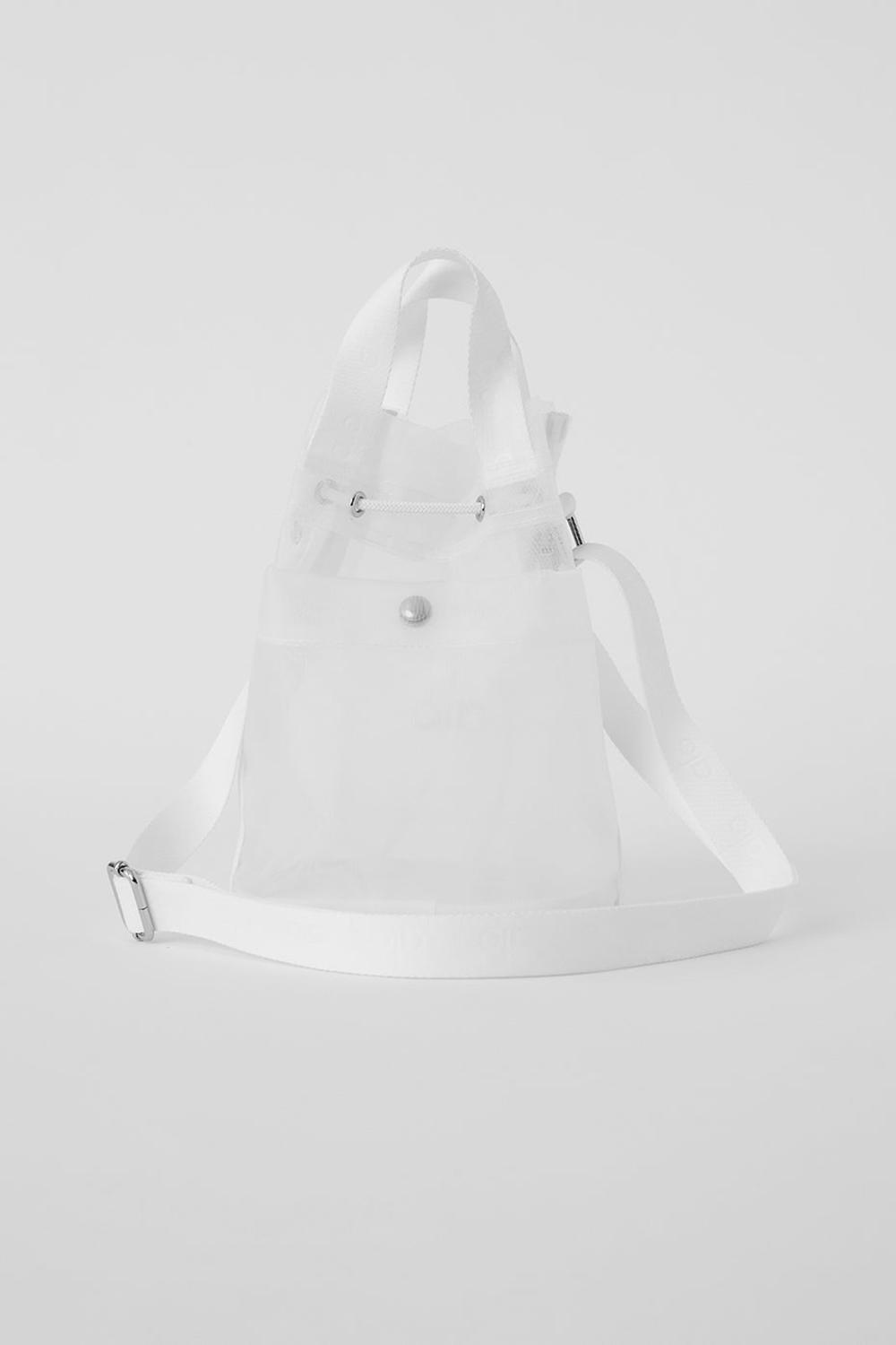 Alo Yoga Sheer Cross Body Naisten Bucket Laukut Valkoinen | Suomi  6983-ATPVN