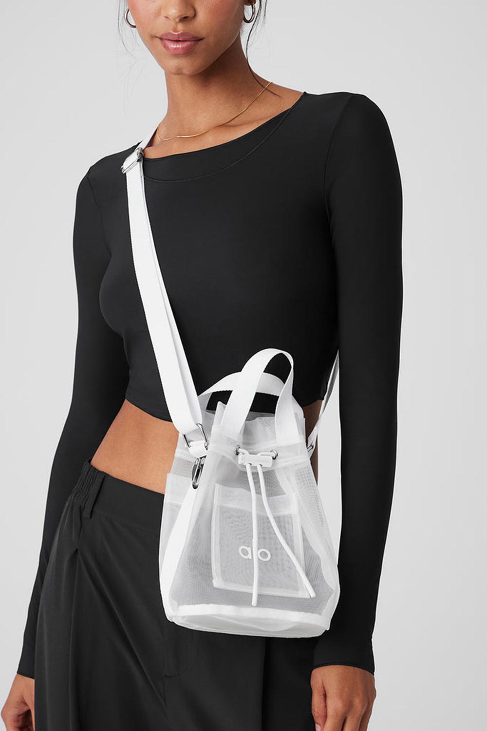 Alo Yoga Sheer Cross Body Naisten Bucket Laukut Valkoinen | Suomi  6983-ATPVN