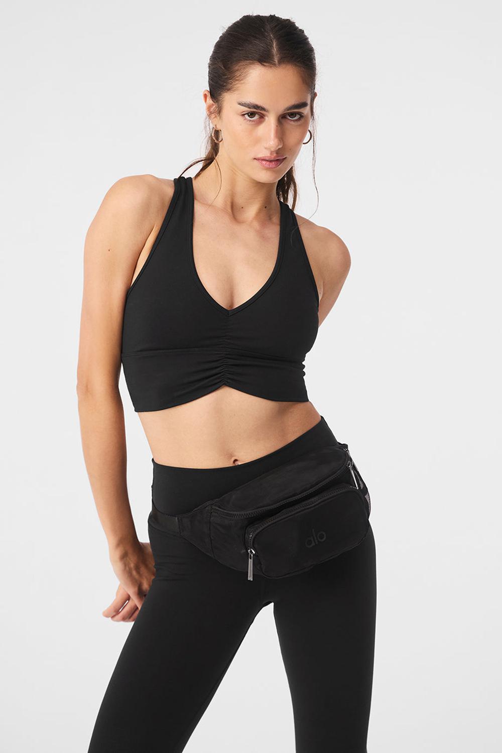 Alo Yoga Sheer Fanny Pack Naisten Bum Bags Mustat | Suomi  2150-JPABS