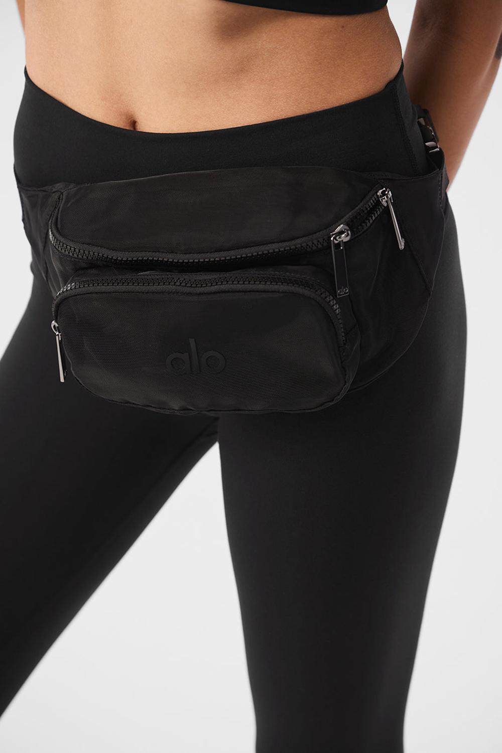 Alo Yoga Sheer Fanny Pack Naisten Bum Bags Mustat | Suomi  2150-JPABS
