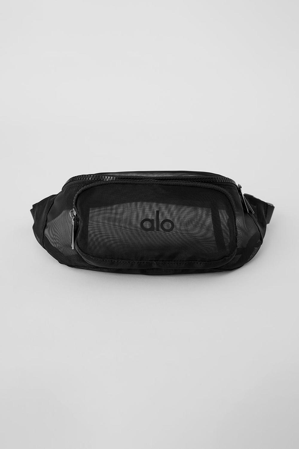 Alo Yoga Sheer Fanny Pack Naisten Bum Bags Mustat | Suomi  2150-JPABS