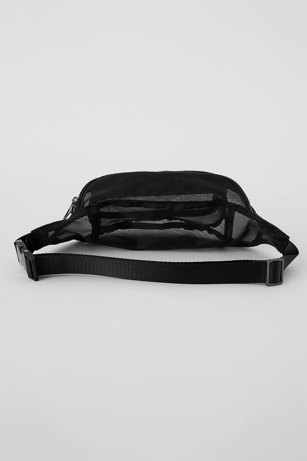 Alo Yoga Sheer Fanny Pack Naisten Bum Bags Mustat | Suomi  2150-JPABS
