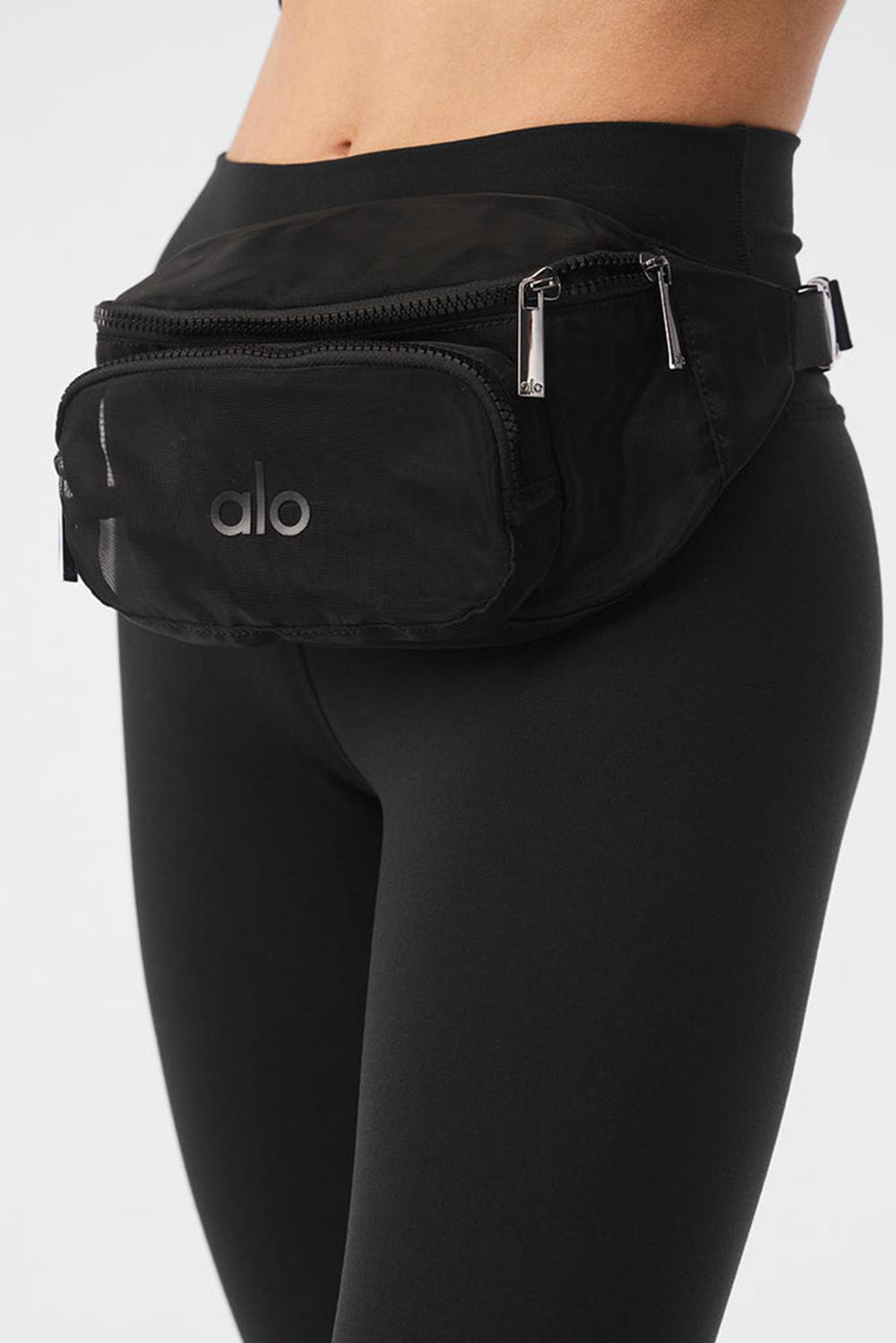 Alo Yoga Sheer Fanny Pack Naisten Bum Bags Mustat | Suomi  2150-JPABS