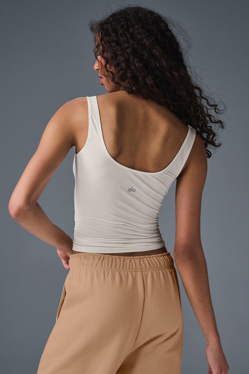 Alo Yoga Sheer Glow Naisten Juoksupaidat Ivory | Suomi  1432-CJMXQ