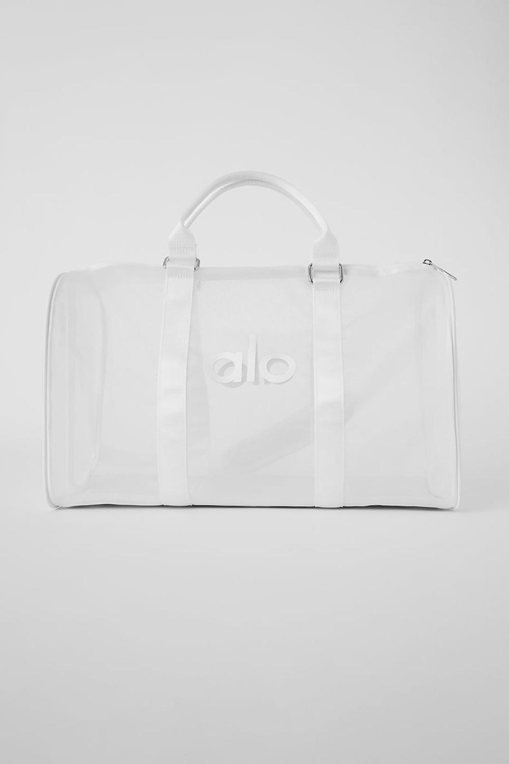 Alo Yoga Sheer Miesten Duffle Laukku Valkoinen | Suomi  8240-AIXJC