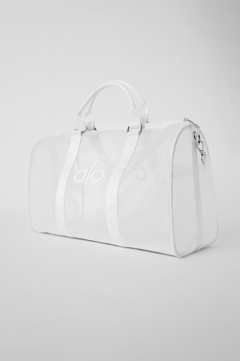 Alo Yoga Sheer Miesten Duffle Laukku Valkoinen | Suomi  8240-AIXJC