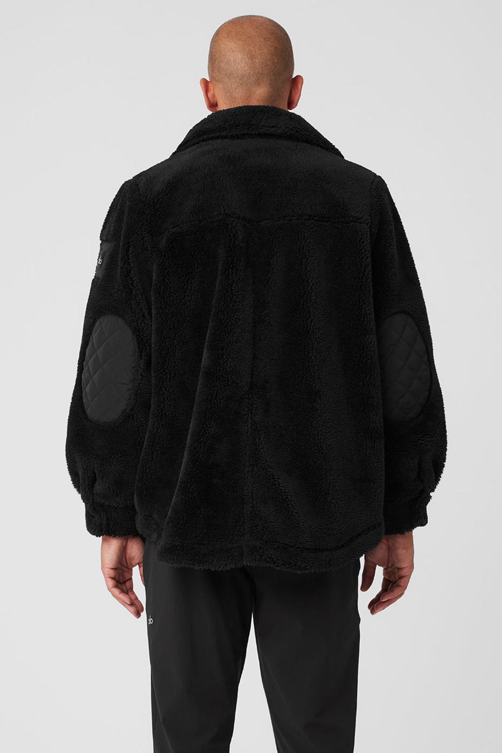 Alo Yoga Sherpa Edge Shacket Miesten Takit Mustat | Suomi  8936-QTDAG