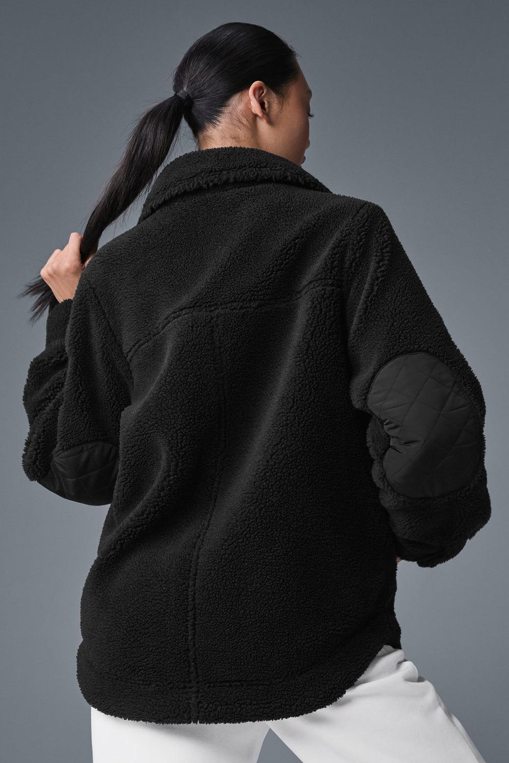 Alo Yoga Sherpa Edge Shacket Naisten Takit Mustat | Suomi  0316-WIYVT