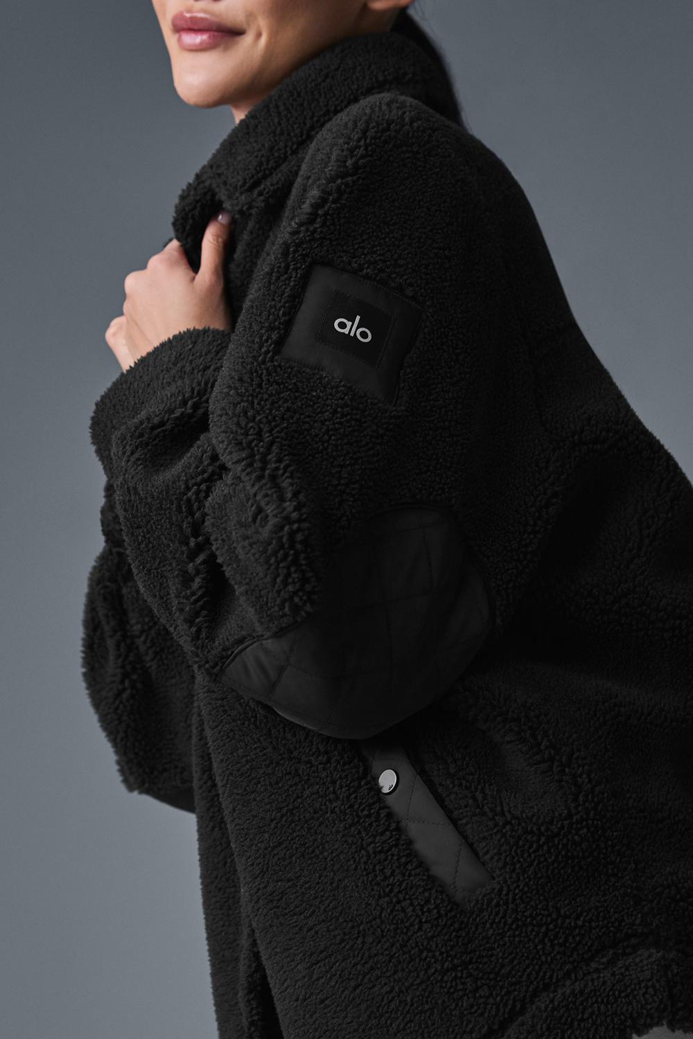 Alo Yoga Sherpa Edge Shacket Naisten Takit Mustat | Suomi  0316-WIYVT