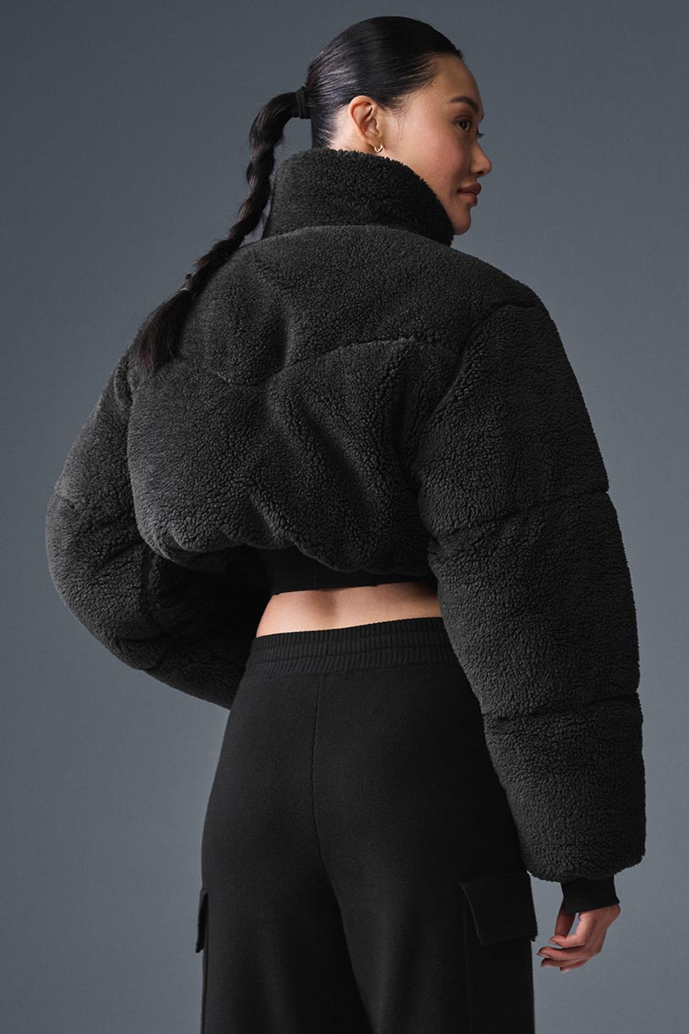 Alo Yoga Sherpa Main Act Corset Naisten Puffer Takki Mustat | Suomi  9187-TCYAQ