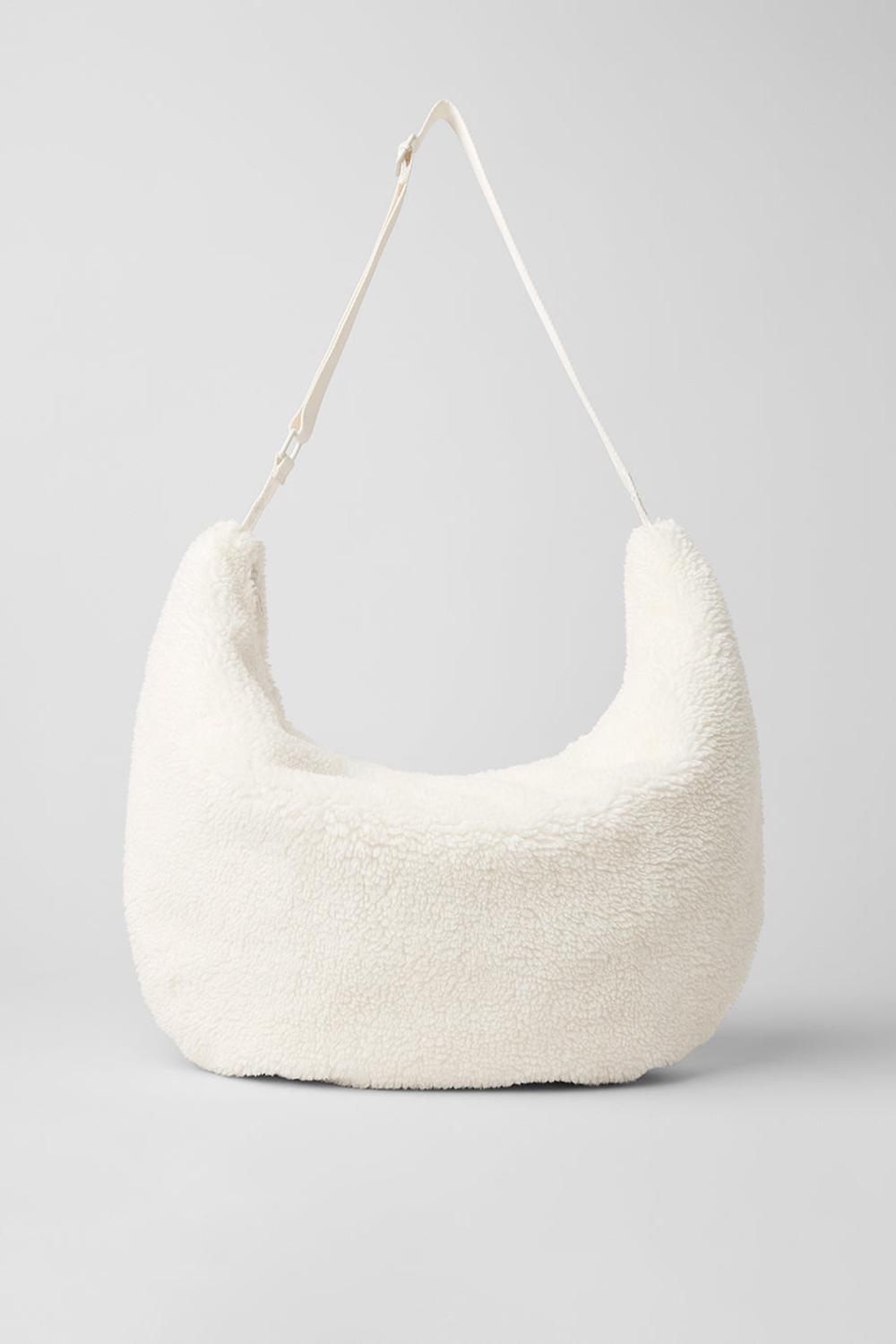 Alo Yoga Sherpa Om The Go Naisten Sling Laukku Ivory | Suomi  8492-HRKUJ