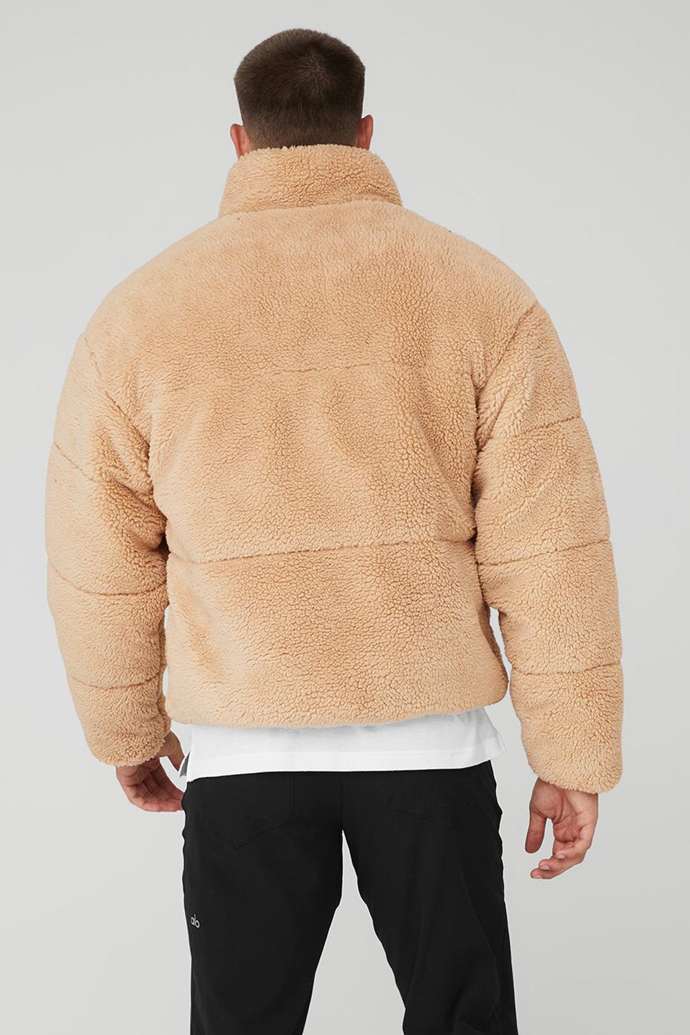 Alo Yoga Sherpa Stage Miesten Puffer Takki Camel | Suomi  0697-QHOVJ