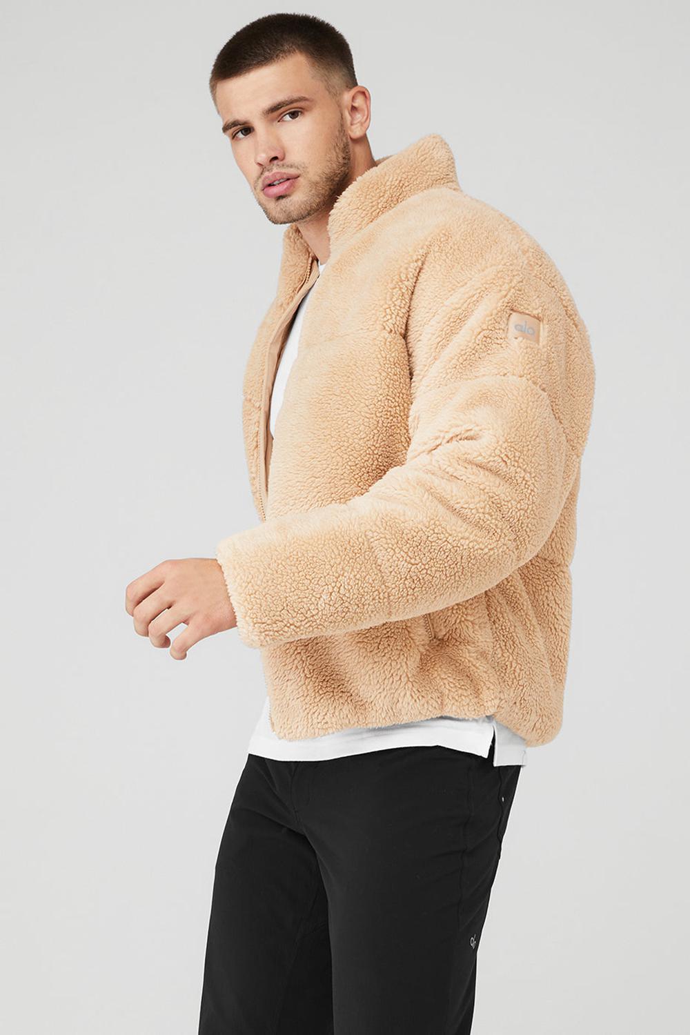 Alo Yoga Sherpa Stage Miesten Puffer Takki Camel | Suomi  0697-QHOVJ