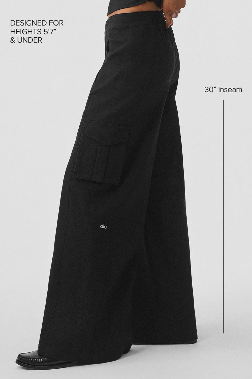 Alo Yoga Show Off Cargo Wide Leg (Regular) Naisten Housut Mustat | Suomi  6580-XWGOV