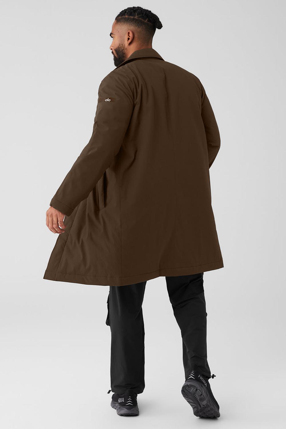 Alo Yoga Signature Miesten Overcoats Espresso | Suomi  2356-VKPLO