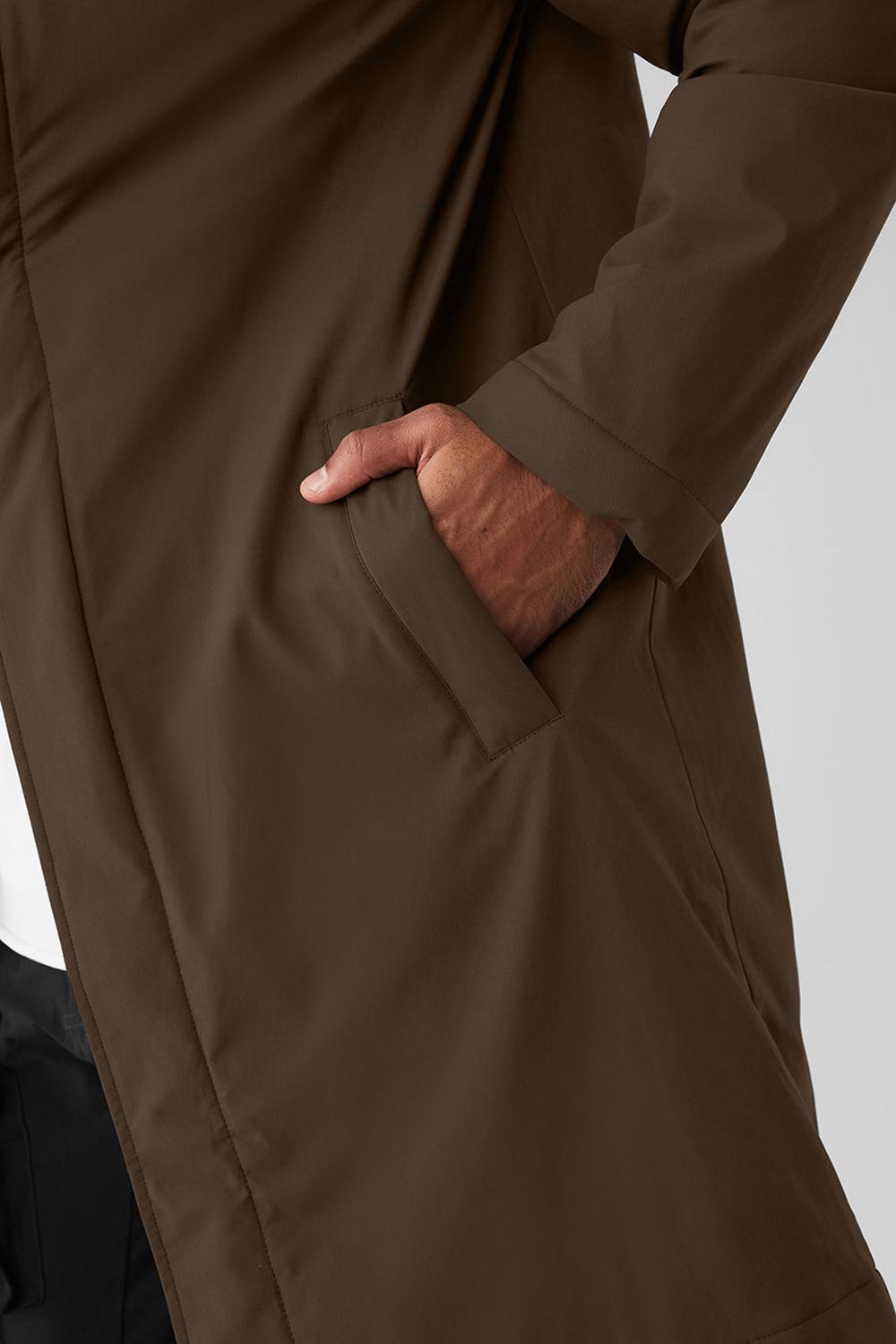 Alo Yoga Signature Miesten Overcoats Espresso | Suomi  2356-VKPLO