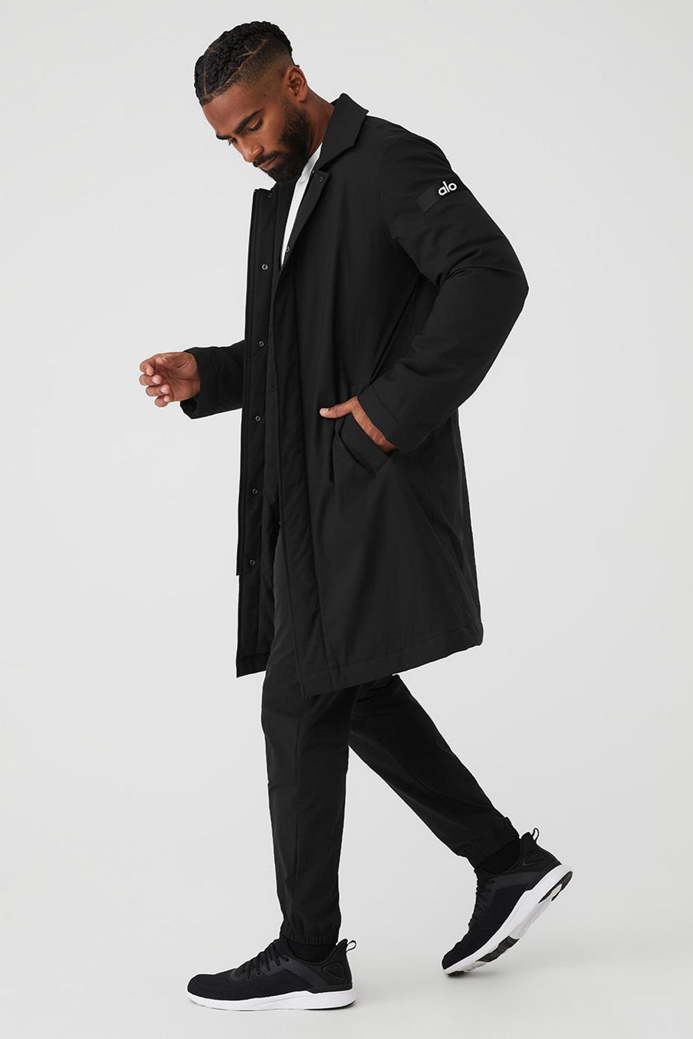 Alo Yoga Signature Miesten Overcoats Mustat | Suomi  1258-TBVWD