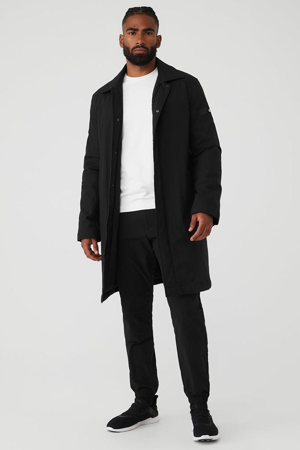 Alo Yoga Signature Miesten Overcoats Mustat | Suomi  1258-TBVWD