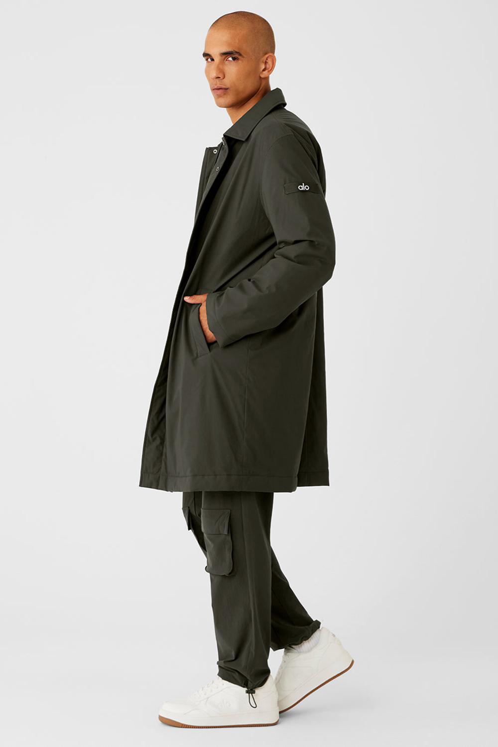 Alo Yoga Signature Miesten Overcoats Vihreä | Suomi  7381-AZTVD