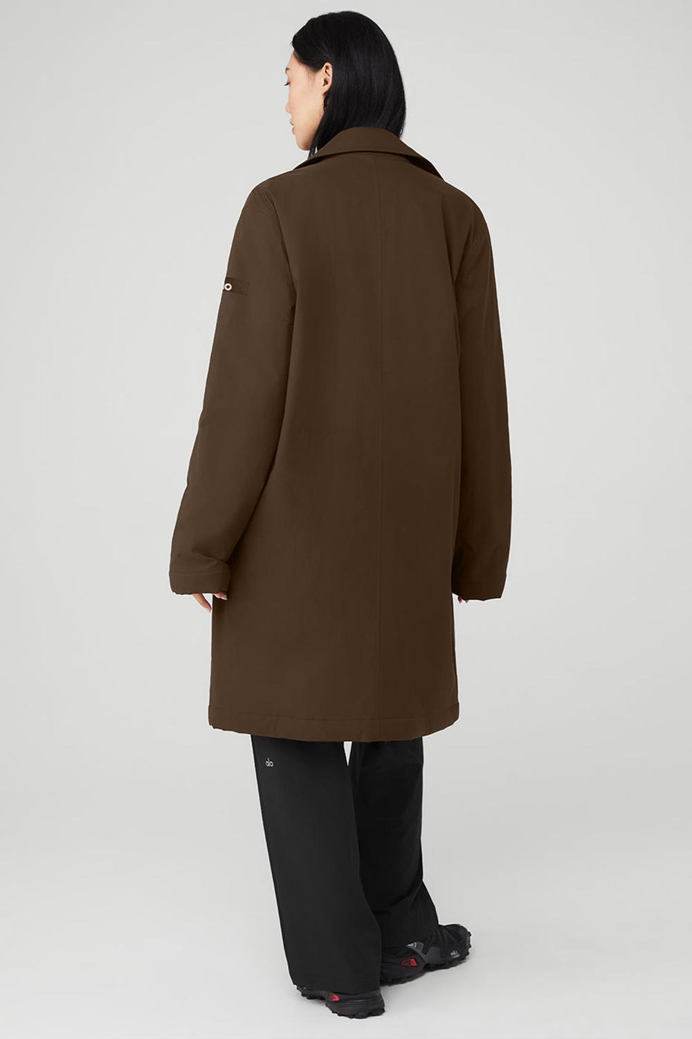 Alo Yoga Signature Naisten Overcoats Espresso | Suomi  7041-MUTJG