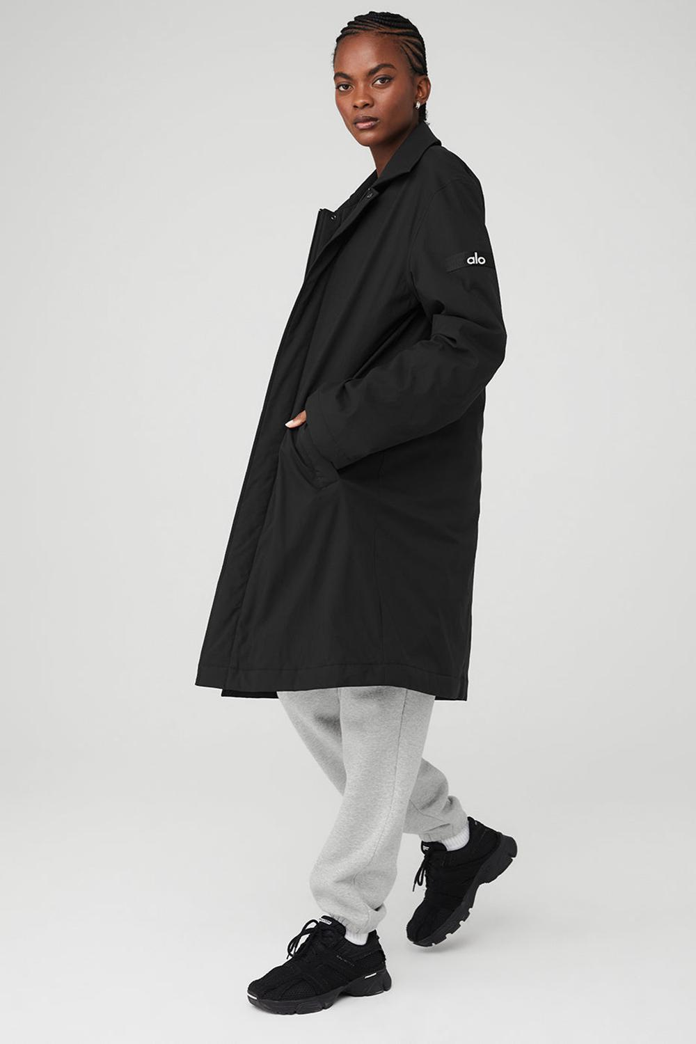 Alo Yoga Signature Naisten Overcoats Mustat | Suomi  5279-BGZRM
