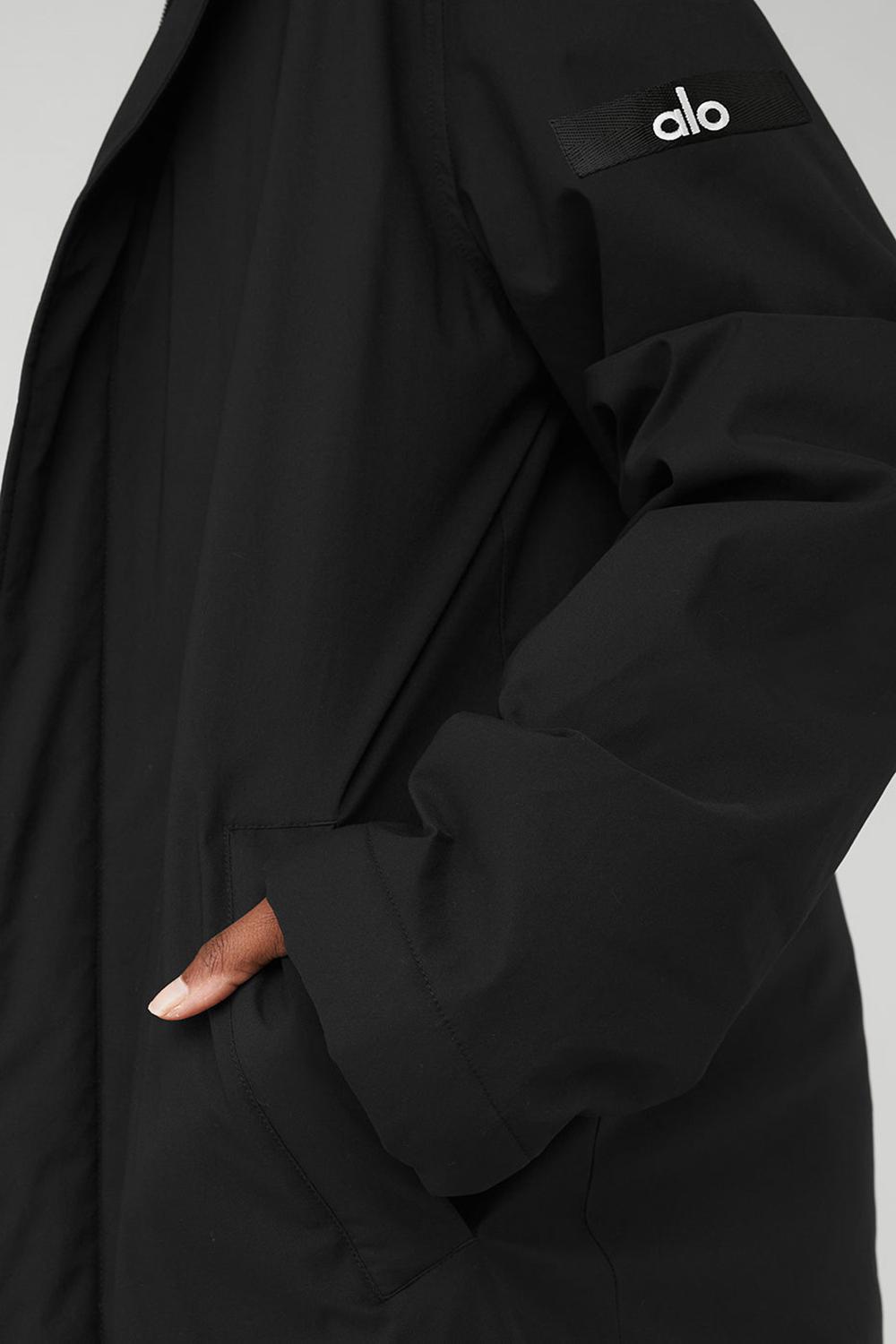 Alo Yoga Signature Naisten Overcoats Mustat | Suomi  5279-BGZRM