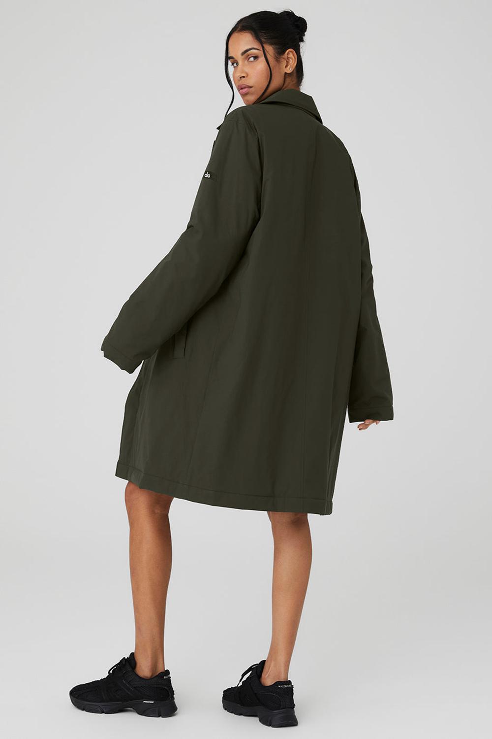 Alo Yoga Signature Naisten Overcoats Vihreä | Suomi  0518-BAVIR