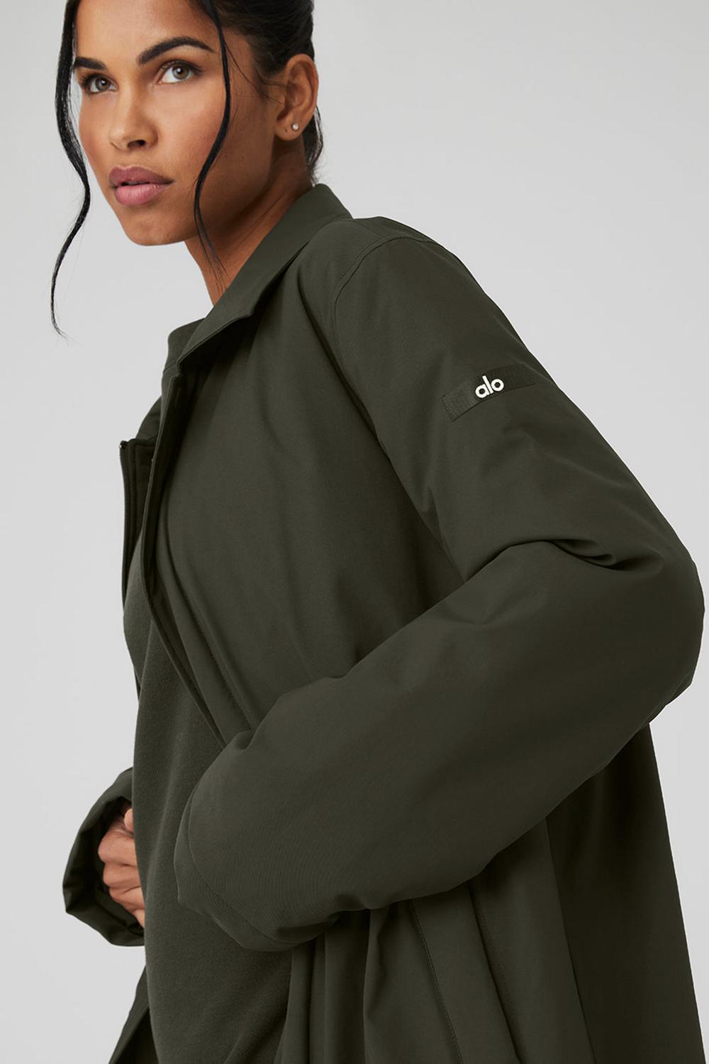 Alo Yoga Signature Naisten Overcoats Vihreä | Suomi  0518-BAVIR