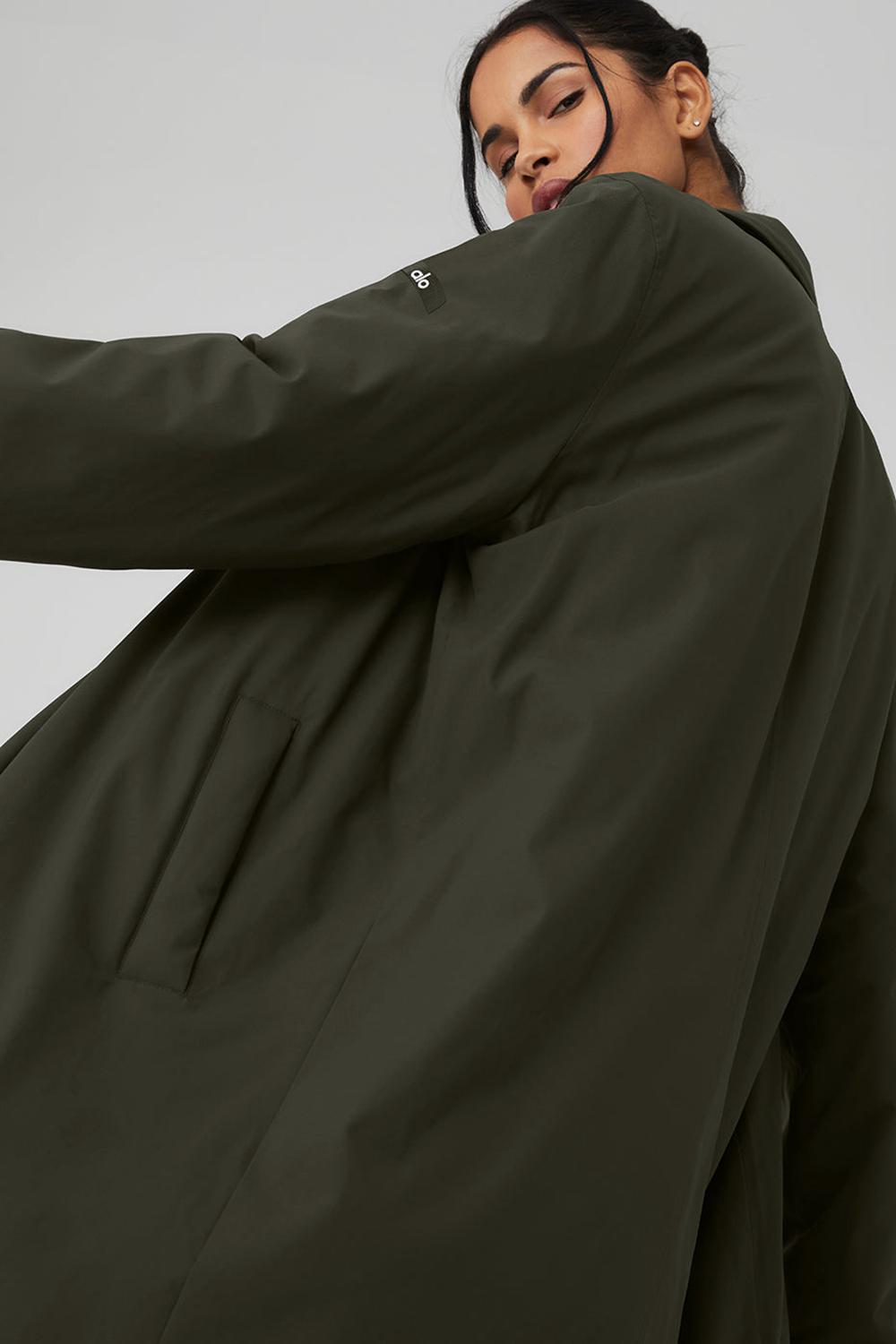 Alo Yoga Signature Naisten Overcoats Vihreä | Suomi  0518-BAVIR