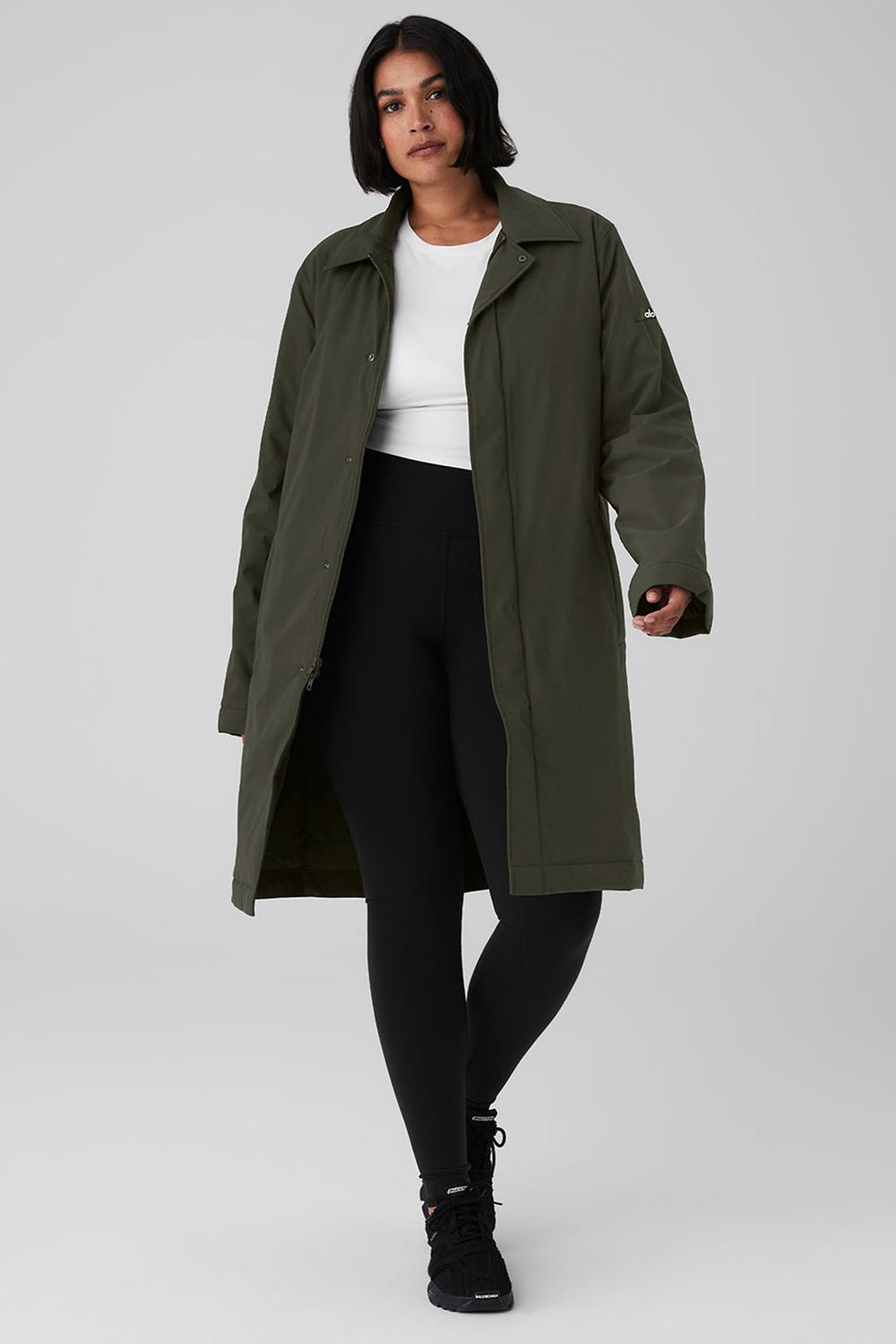 Alo Yoga Signature Naisten Overcoats Vihreä | Suomi  0518-BAVIR