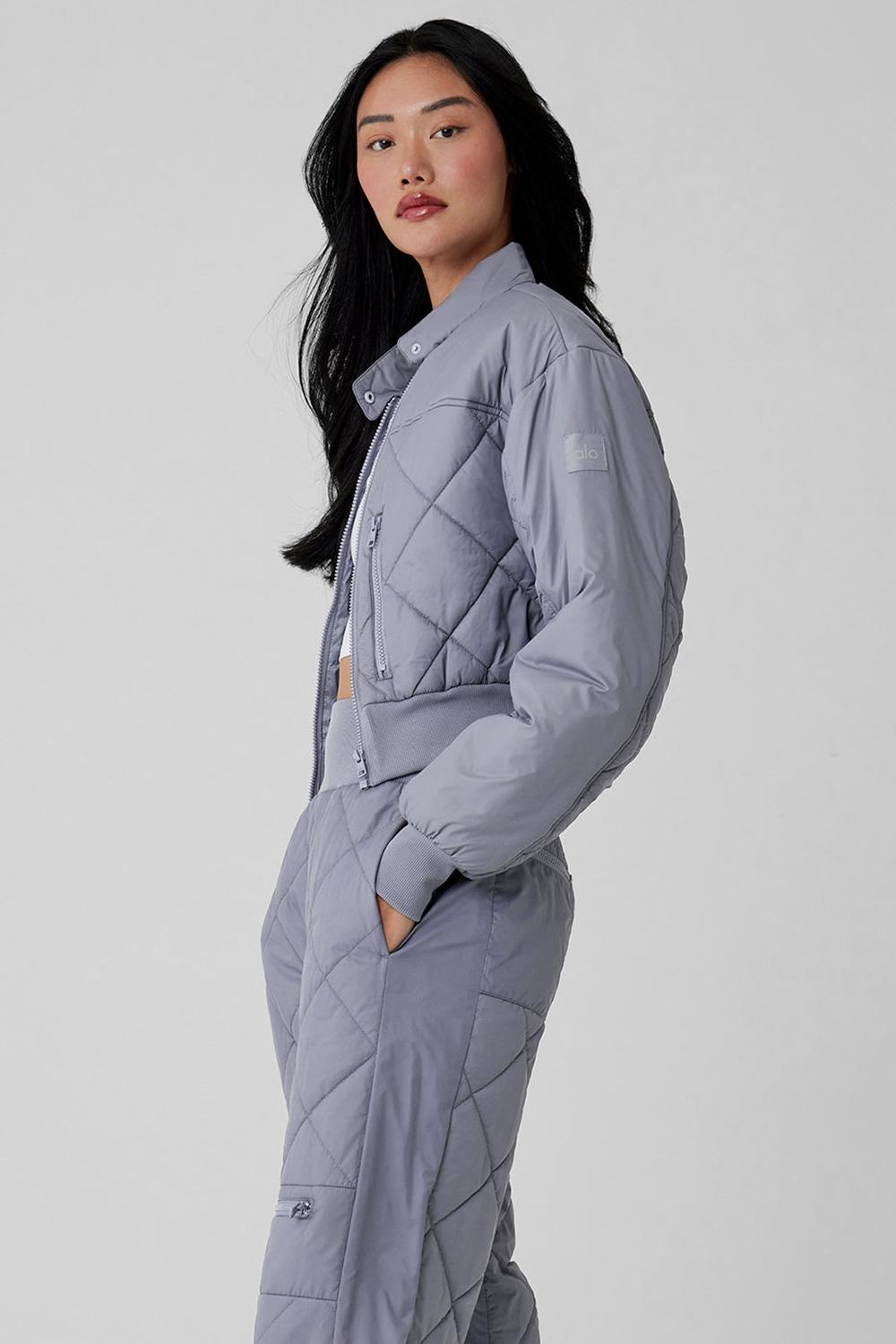 Alo Yoga Snowrider Naisten Puffer Takki Fog | Suomi  6089-TQFOB