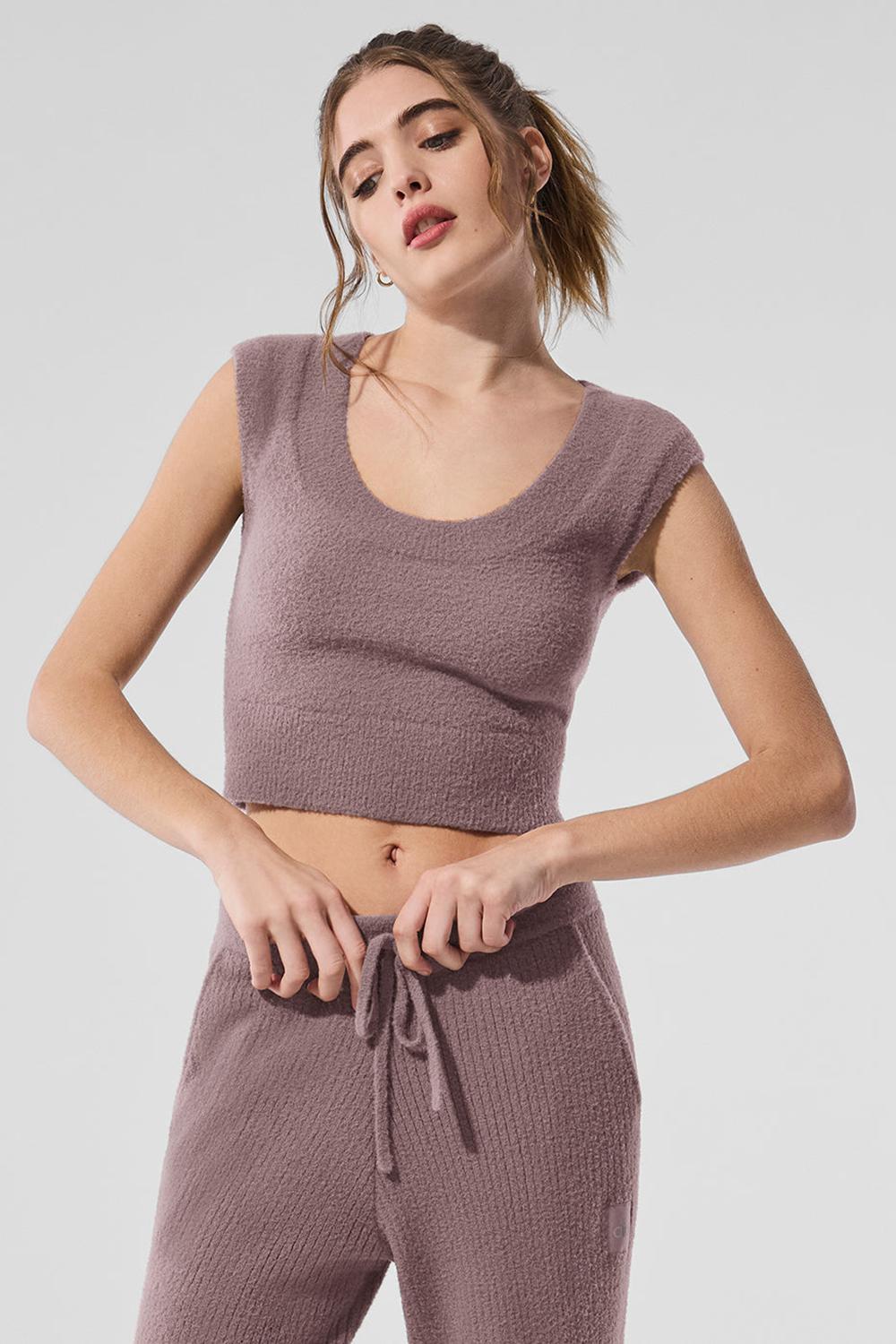 Alo Yoga Snuggle Up Naisten Short Sleeve Mushroom | Suomi  9872-LXTYZ