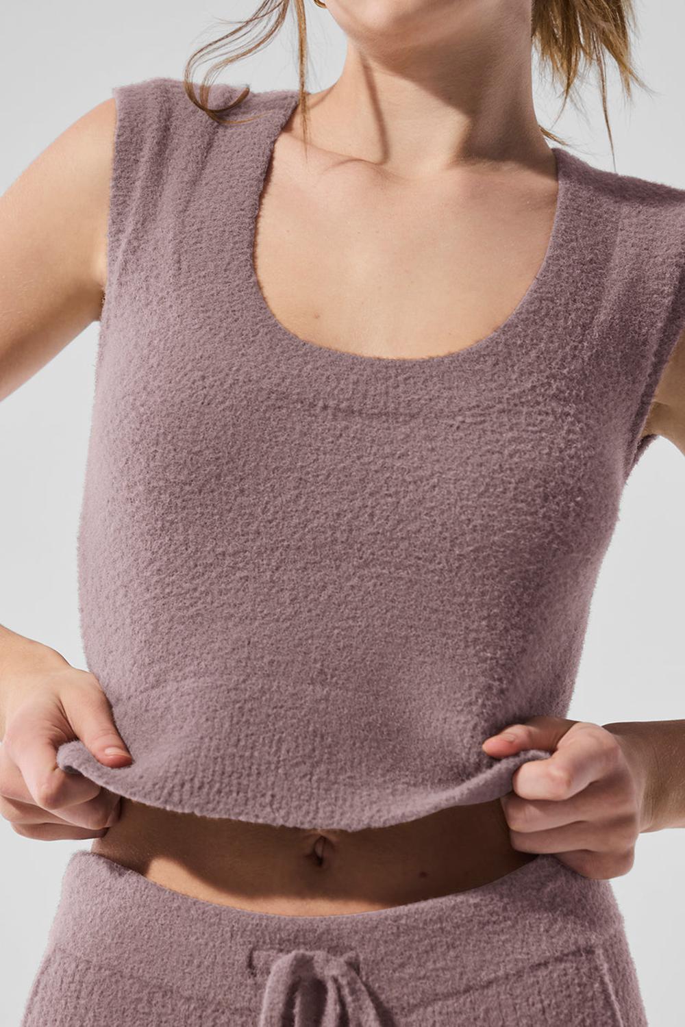 Alo Yoga Snuggle Up Naisten Short Sleeve Mushroom | Suomi  9872-LXTYZ