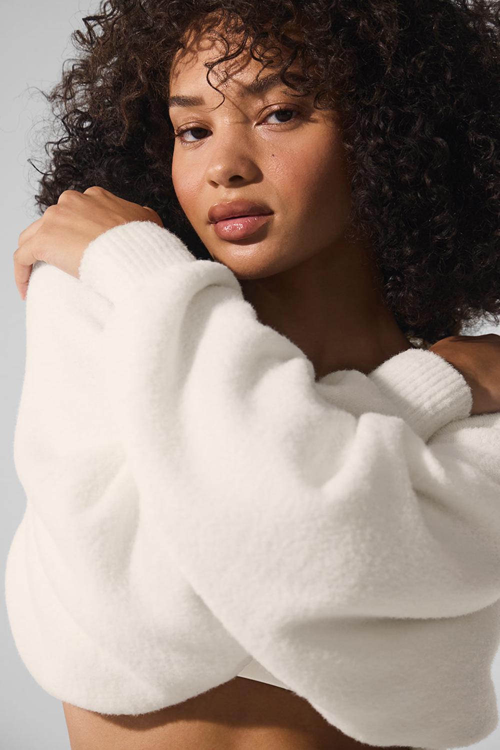 Alo Yoga Snuggle Up Sweater Shawl Naisten Huivi Ivory | Suomi  5024-SKGWV