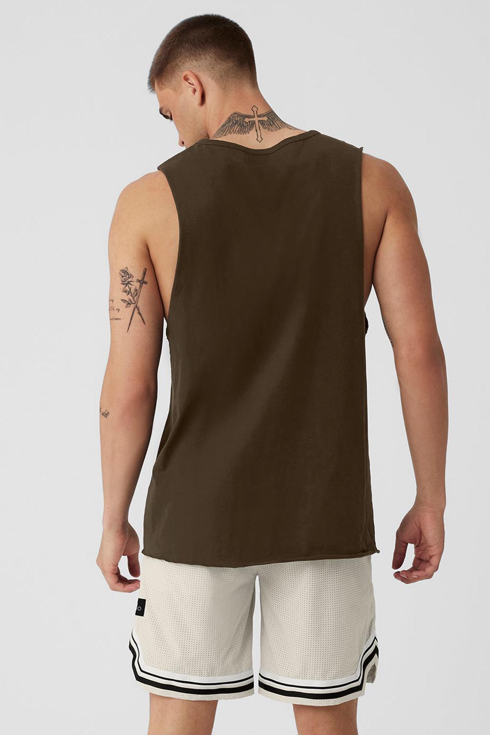 Alo Yoga Society Raw Edge Miesten Juoksupaidat Espresso | Suomi  3420-WURAZ