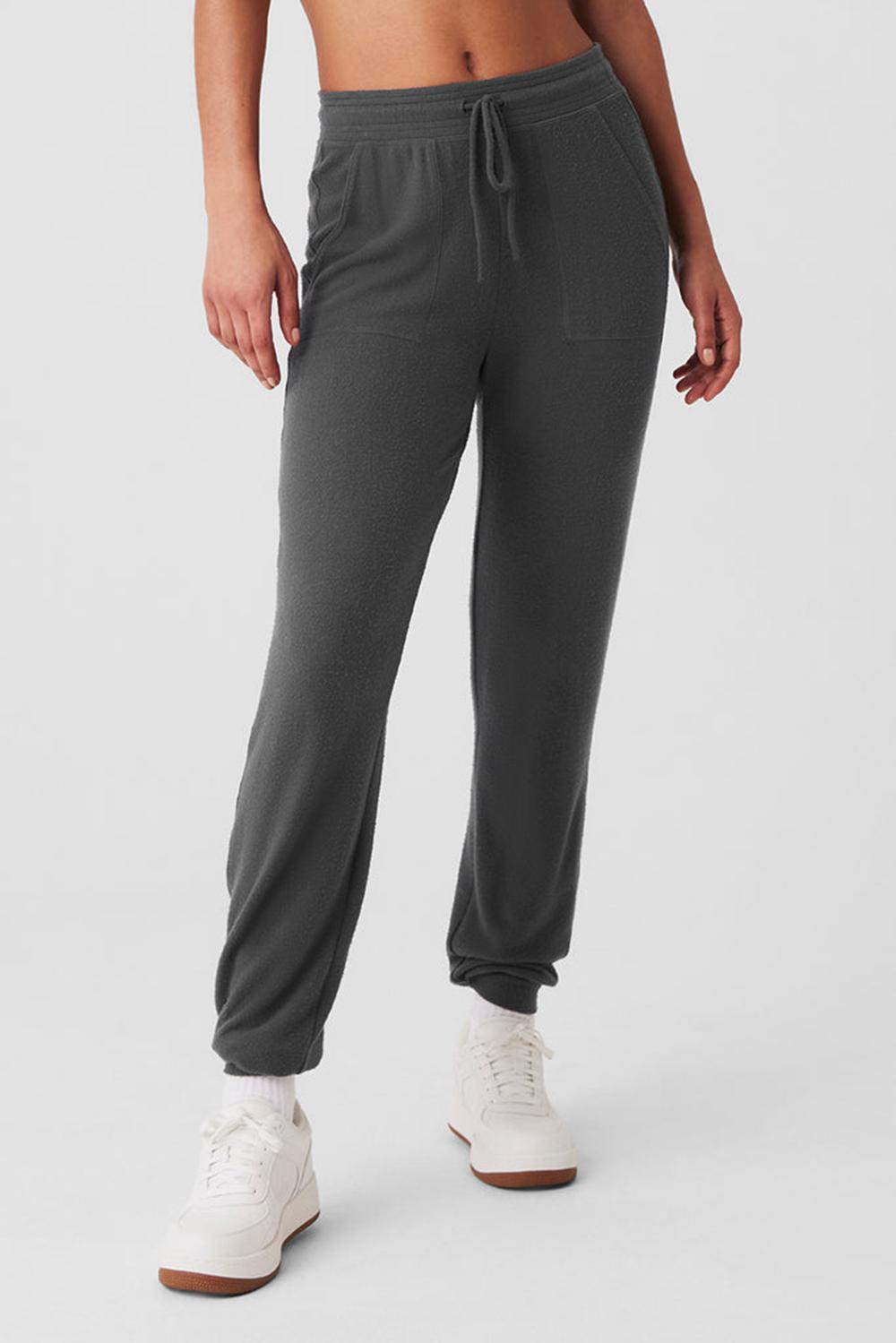 Alo Yoga Soho Naisten Collegehousut Anthracite | Suomi  4165-RYVLG