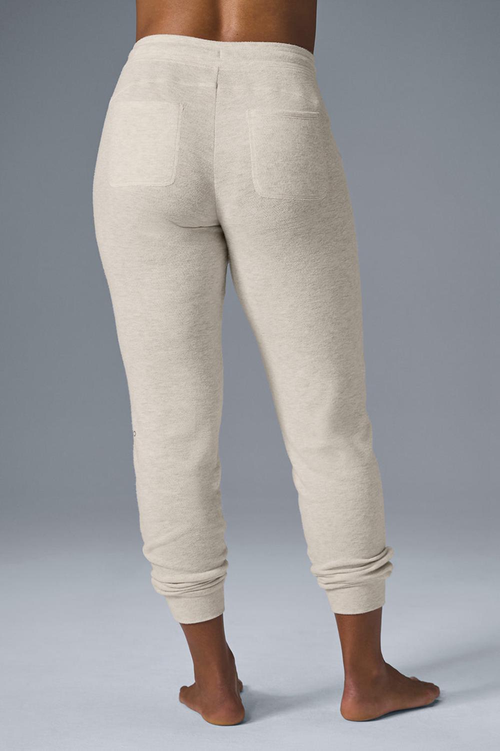 Alo Yoga Soho Naisten Collegehousut Oatmeal Heather | Suomi  7216-HWKRT