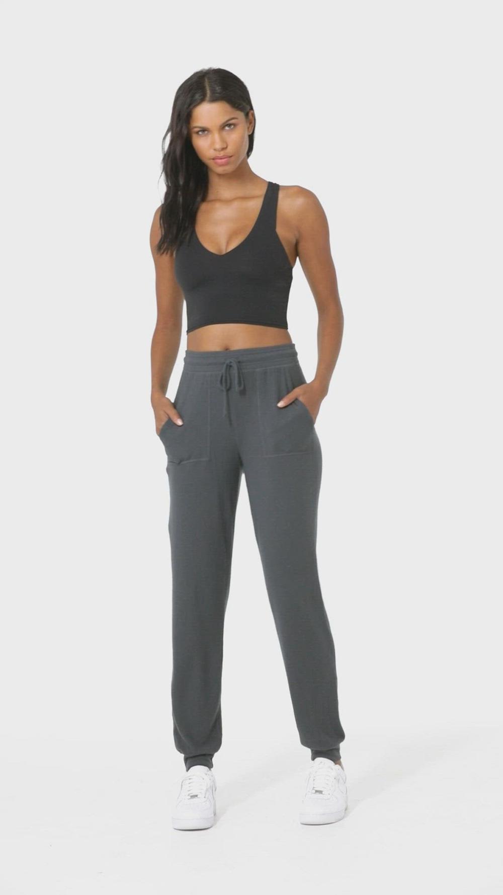 Alo Yoga Soho Naisten Collegehousut Oatmeal Heather | Suomi  7216-HWKRT